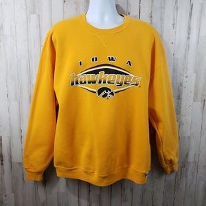 Russell Athletics Mens Sweatshirt Gold Iowa Hawkey